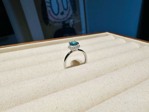 Set Cincin Giok Air Biru Guatemala Alami dari 925 Perak Ukuran 5,5 mm yang dapat disesuaikan, termasuk ongkos kirim dan pajak.
