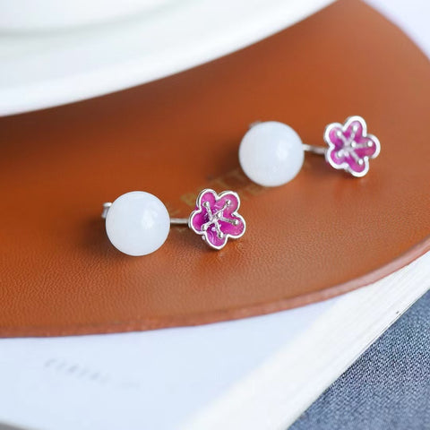 Set Ledakan Giok Hetian Alami 0255Kalung 10 * 10mm & nbsp; 1061Cincin 9 * 9mm & nbsp; 2098A Anting 10 * 10mm Termasuk ongkos kirim dan pajak