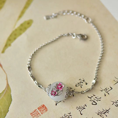 6053T Gelang Giok Hetian Alami Ukuran 13 * 13mm Giok bersih, halus dan hangat Termasuk pajak pengiriman.
