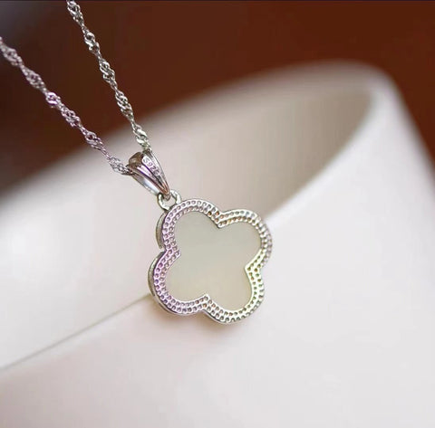 Hotan Jade Lucky Straw 925 Silver Setting Suasana Sederhana Hanya Barang Kelas Atas Ukuran 15mm Sudah Termasuk Pajak Pengiriman
