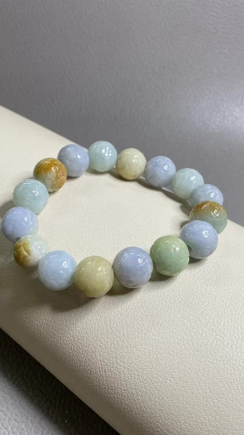 Gelang Barang Jadeite A Fine Jadeite Ukuran 13.5mm Gaya Jade yang indah, halus dan hangat Sudah termasuk pajak pengiriman.