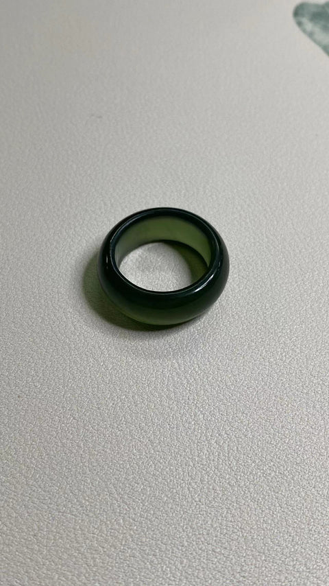 Cincin: Giok Cui Fine Cui Full Green - Cincin, ukuran: 16mm, sempurna 😍 Giok bersih dan halus Termasuk pajak pengiriman.