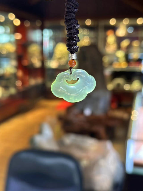 Liontin Giok Giok Alami Murni: Gaya Cantik dan Sederhana Termasuk Pengiriman & Pajak