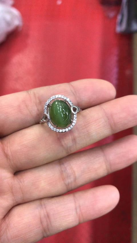 Cincin Mata Kucing Baru Gaya 925 Perak Termasuk ongkos kirim dan pajak.