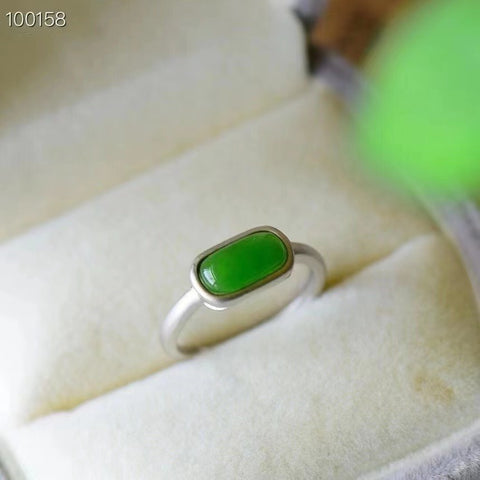 Set Cincin Hotan Jasper 925 Perak Ukuran 7 * 12mm Desain unik dengan pengerjaan emas sudah termasuk pajak pengiriman.