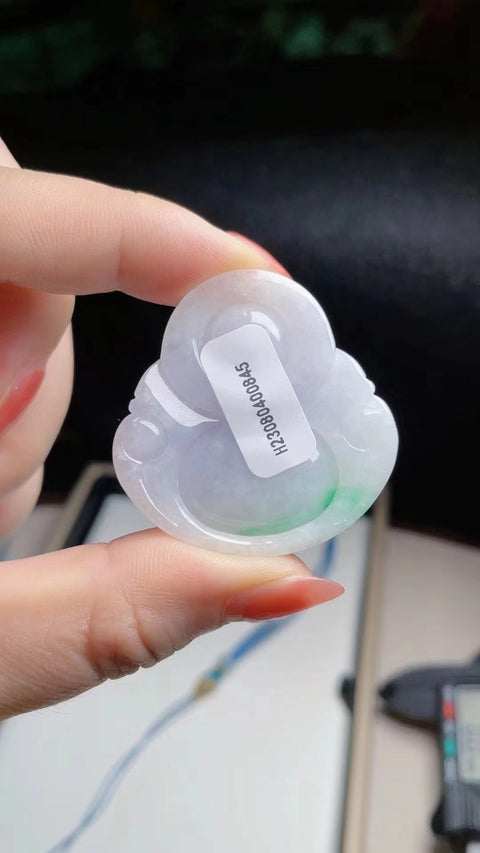 Mulut Tersenyum Batu Giok Alami Baru Selalu Terbuka Bahan Pit Tua Halus dan Hangat Bagian Bawah Kepala Penuh Termasuk Pajak Pengiriman