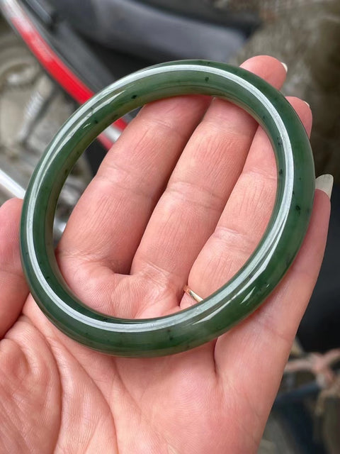Gelang Gelang Kecantikan Gelang Giok Jasper Giok halus dan berminyak Cocok untuk 63 lingkaran Giok ini terbentuk secara alami Polanya acak Termasuk ongkos kirim dan pajak