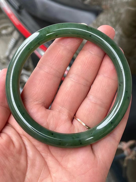 Gelang Gelang Kecantikan Gelang Giok Jasper Giok halus dan berminyak Cocok untuk 63 lingkaran Giok ini terbentuk secara alami Polanya acak Termasuk ongkos kirim dan pajak