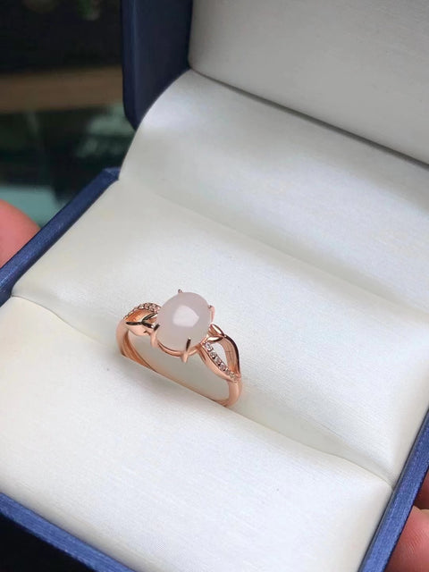 Cincin Giok Giok Putih Hetian Jade Baru 925 Warna Perak Dicap Tatahan Giok Giok halus dan hangat Struktur giok ketat Ukuran 7 * 9mm Termasuk pajak pengiriman