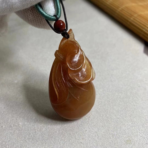 Liontin Saku Uang Giok Giok halus penuh dan bulat Ukuran 43 * 23mm Sudah termasuk pajak pengiriman