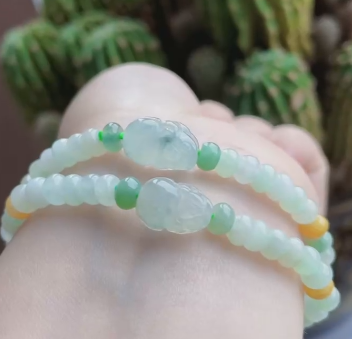 Gelang batu giok alami gelang batu giok tua bahan lubang bawah halus kepala hangat penuh efek keausan air yang indah Termasuk pajak pengiriman