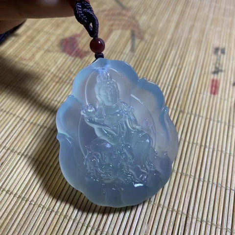 Giok Alam Manjushri Ukuran 42 * 51,3 mm Sudah termasuk pajak pengiriman.