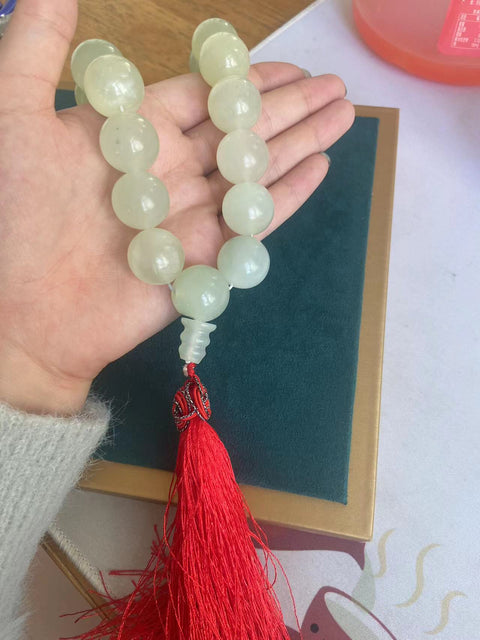 ‼️DAPAT REQUEST BERAPA BUTIR，HARGA DISESUAIKAN BERDASARKAN JUMLAH BUTIRAN ‼️Giok Cui Giok Genggam Alami 19 Buah Ukuran 18mm Sudah termasuk pajak pengiriman