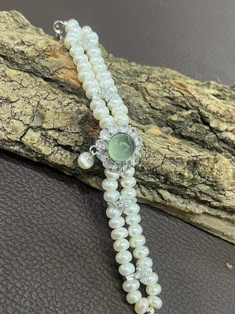 Kalung Mutiara Ukuran 9.5 * 6mm Termasuk Ongkos Kirim & Pajak