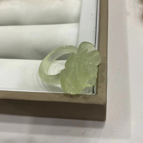 Cincin Giok Mekar Ukuran 18.3mm Sudah termasuk ongkos kirim dan pajak.