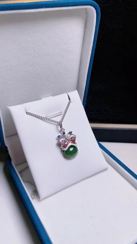 Liontin Jasper Bahannya halus dan hangat, dan efeknya indah 925 tatahan perak Ukuran 1,2 * 1,6 Termasuk pajak pengiriman