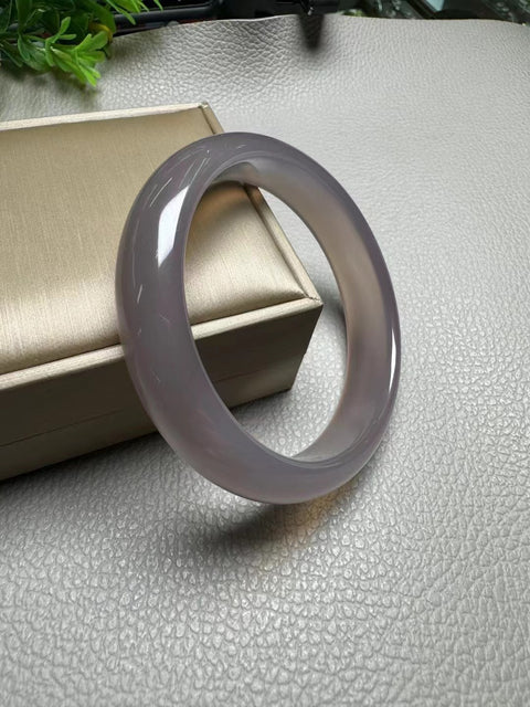 Batu Manau alami warna asli kelas tinggi es dingin Gelang Malam Menawan Gelang Ungu Bunga Semangat Bunga Ukuran 60 * 14.6 * 8mm Batu alam semuanya dalam pola yang terjadi secara alami secara acak Termasuk pajak pengiriman