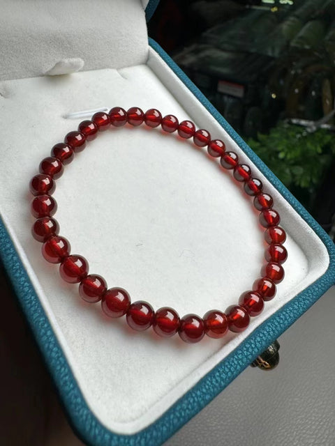 Untai Garnet Untai Anggur Merah Anggur Merah Bergaya Ukuran 5,5 mm Sudah Termasuk Pajak Pengiriman