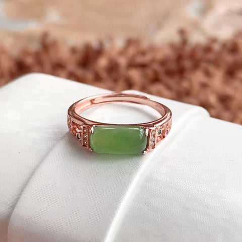 Gaya Cincin Jasper Sederhana Ukuran 5 * 10,mm Termasuk pajak pengiriman