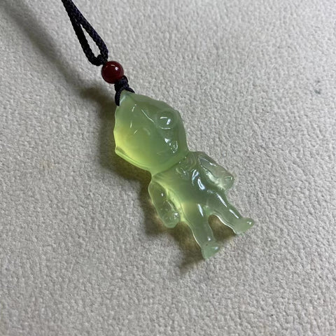 Liontin Giok Alami Ukuran 43,7 * 18mm Sudah termasuk pajak pengiriman.