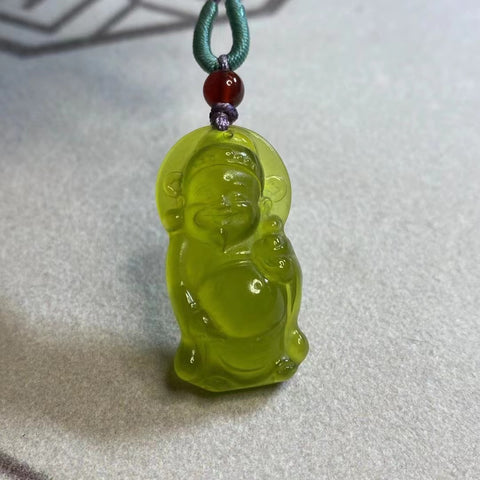 Liontin Giok Alami Ukuran 17 * 33mm Sudah termasuk pajak pengiriman.