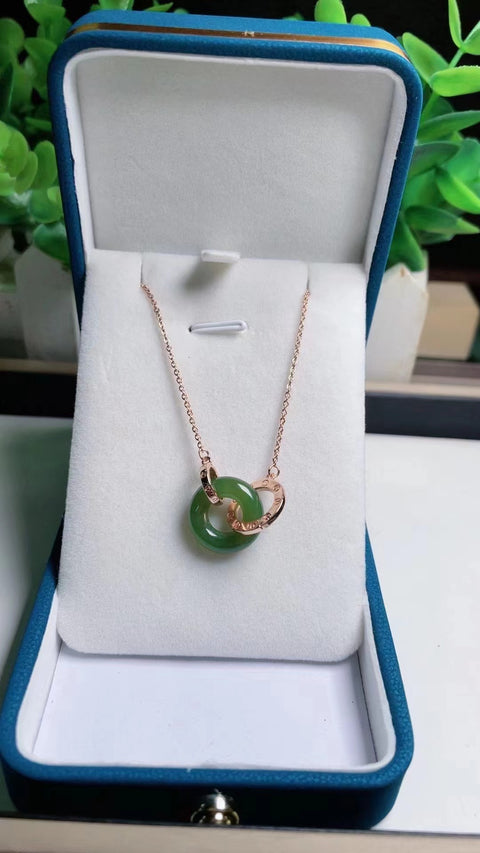 Liontin rantai jasper Bahannya bersih dan halus hangat 925 perak pengaturan kartu remi satu bagian dengan ukuran yang sama 1,6 * 1,6 Gratis ongkir dan pajak