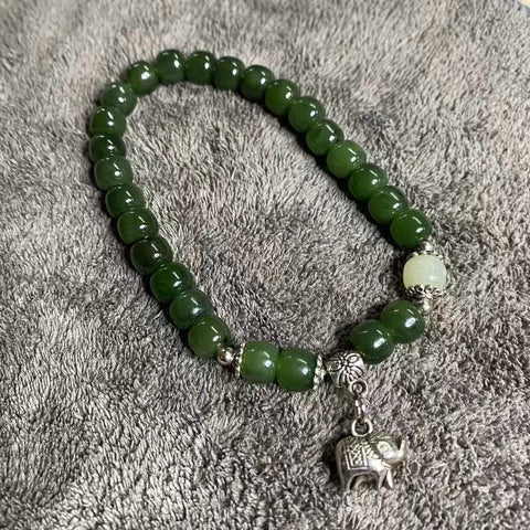 Gelang Jasper Halus dengan Aksesori Ukuran 6 * 7mm Sudah termasuk pajak pengiriman.