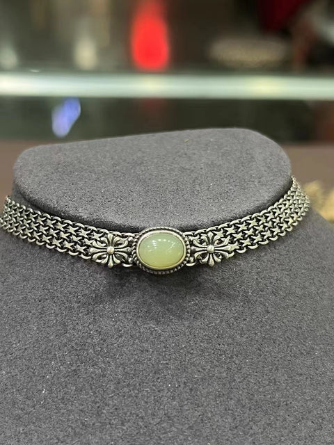 Gelang Giok Kuning dan Putih Alami Giok bersih, halus dan hangat Termasuk pajak pengiriman.