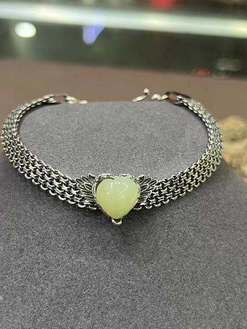 Gelang Giok Kuning dan Putih Giok bersih dan halus dengan pengaturan perak 925. Sudah termasuk pajak pengiriman.