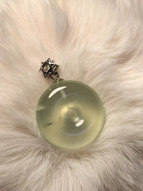 Kalung Jepitan Perdamaian Giok Alami yang terbuat dari perak 925 Ukuran 21,3 * 7,6 mm Sudah termasuk pajak pengiriman.