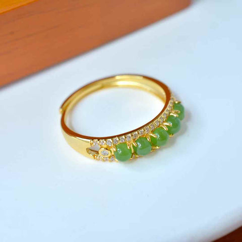 11572-2#s925 perak bertatahkan cincin giok Hetian jasper batu lepas: 3*3 termasuk ongkos kirim dan pajak