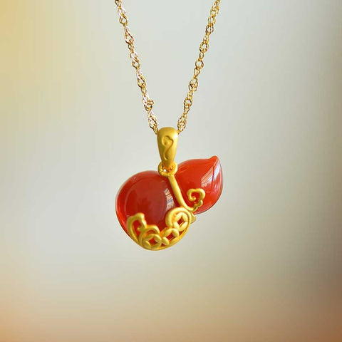 M20139-6# Liontin Labu Perak Sterling 925 Bertahtakan Batu Akik Merah, sekitar 12*20 cm, harga sudah termasuk ongkos kirim dan pajak.