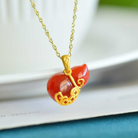 M20139-6# Liontin Labu Perak Sterling 925 Bertahtakan Batu Akik Merah, sekitar 12*20 cm, harga sudah termasuk ongkos kirim dan pajak.