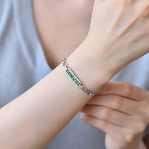 Perak 35015s925 dengan batu zirkon cabochon jadeite: 3*3 (termasuk ongkos kirim dan pajak)