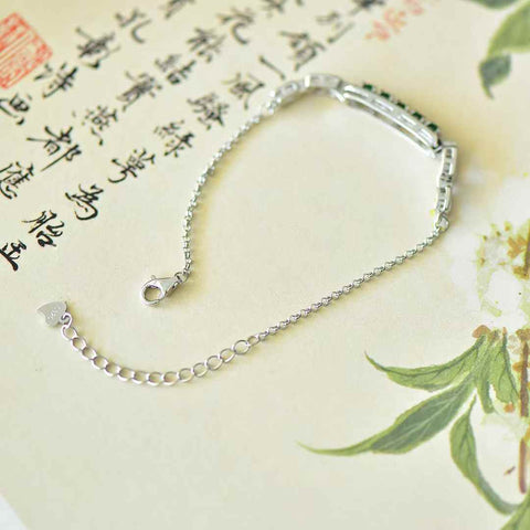 Perak 35015s925 dengan batu zirkon cabochon jadeite: 3*3 (termasuk ongkos kirim dan pajak)