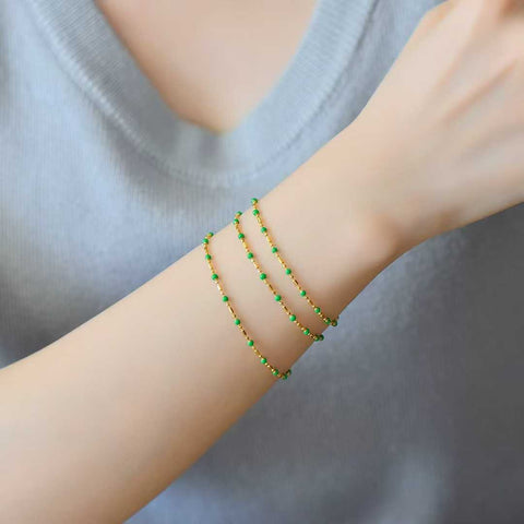 Rantai multi-batu permata perak 9965-2s925 (termasuk ongkos kirim dan pajak)