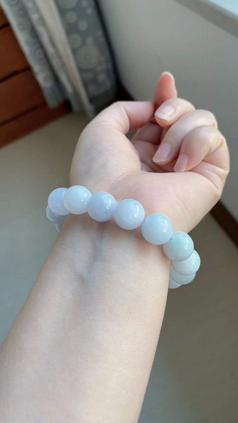 ❤️❤️Gelang giok alami, material tambang lama, tembus pandang yang sangat baik, tekstur bersih, terlihat indah di pergelangan tangan, ukuran 1.3, sudah termasuk ongkos kirim dan pajak.