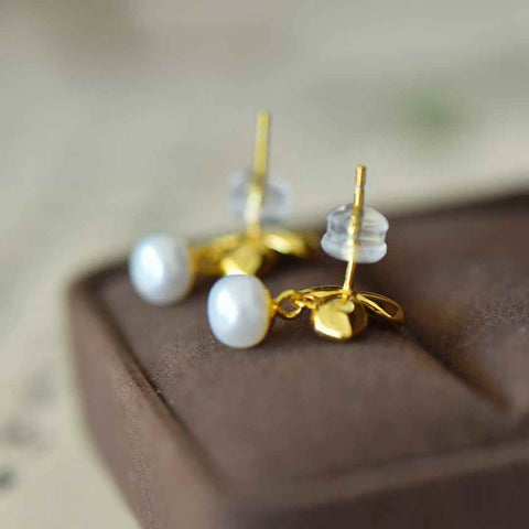 22135-2s925 Anting Enamel Mutiara Wisteria Perak Sterling (6*6) termasuk ongkos kirim dan pajak