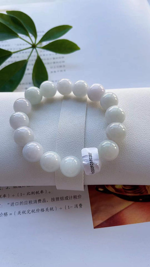 Gelang giok alami, material tambang lama, tembus pandang yang sangat baik, tekstur bersih, terlihat indah di pergelangan tangan, ukuran 1.3, termasuk ongkos kirim dan pajak.