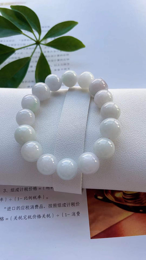 Gelang giok alami, material tambang lama, tembus pandang yang sangat baik, tekstur bersih, terlihat indah di pergelangan tangan, ukuran 1.3, termasuk ongkos kirim dan pajak.