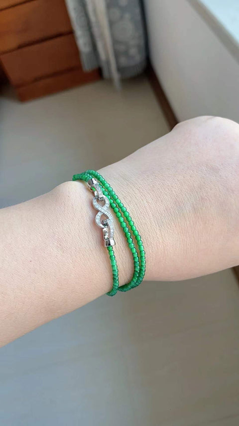 Giok alami bermotif millet, material tambang lama, tembus pandang yang sangat baik, tekstur bersih, dapat dikenakan sebagai gelang atau kalung, ukuran 0,3, termasuk ongkos kirim dan pajak.