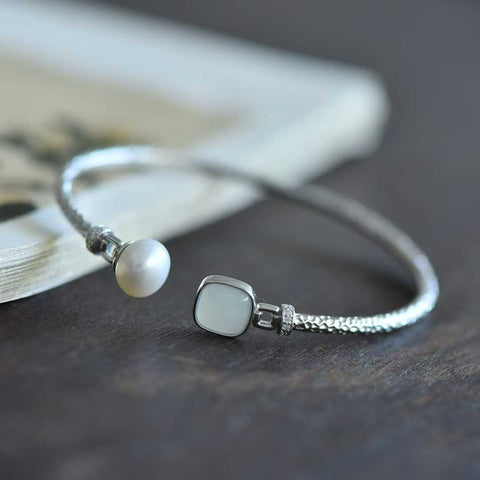 Gelang perak sterling 925 nomor 108# bertatahkan giok Hetian dan batu zirkon persegi/bulat, ukuran giok: 8*8, termasuk ongkos kirim dan pajak.