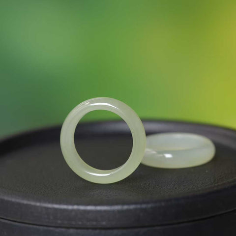 15625#-15629# Cincin Giok Qinghai yang Indah - Semoga para kekasih dipersatukan dalam pernikahan. Ukuran cincin 9-22. Termasuk ongkos kirim dan pajak.