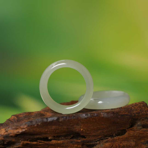 15625#-15629# Cincin Giok Qinghai yang Indah - Semoga para kekasih dipersatukan dalam pernikahan. Ukuran cincin 9-22. Termasuk ongkos kirim dan pajak.