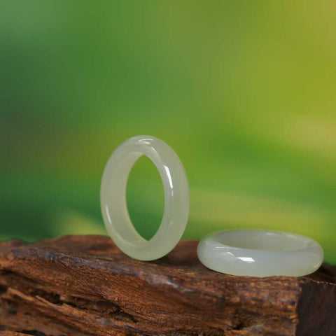 15625#-15629# Cincin Giok Qinghai yang Indah - Semoga para kekasih dipersatukan dalam pernikahan. Ukuran cincin 9-22. Termasuk ongkos kirim dan pajak.