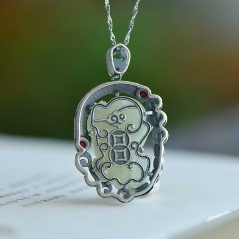0255-3# Liontin Pixiu Giok Hetian Bertatahkan Perak Sterling 925, desain baru dan unik, pengerjaan yang indah, menonjol dari yang lain. Dimensi giok: 16*27 mm. Termasuk ongkos kirim dan pajak.