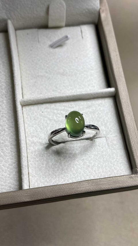 Cincin: Cincin giok Xiuyan yang indah dengan warna hijau pekat 💍, terbuat dari perak 925, ukuran dapat disesuaikan, ukuran: 7 x 9mm, termasuk ongkos kirim dan pajak.