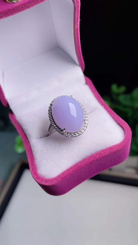 Cincin giok alami 💍 dari tambang tua, dengan tekstur halus dan hangat, warna ungu yang indah, kualitas sangat tinggi untuk pengaturan emas, pengaturan perak 925, dimensi 1,8 x 1,4 cm, termasuk ongkos kirim dan pajak.