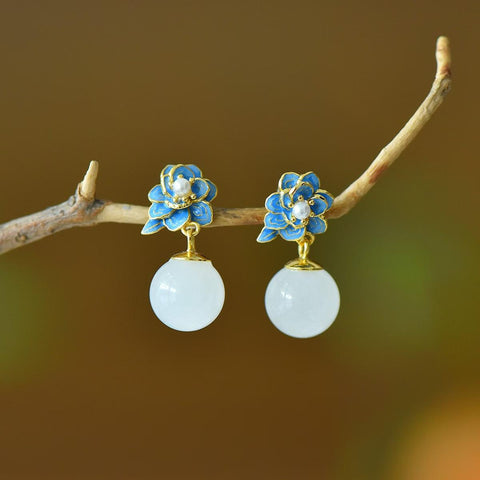 🌸🌸🌸7936-2# Anting-anting perak sterling 925 bertatahkan giok Hetian, menampilkan desain baru dan unik, pengerjaan yang indah, dan gaya yang khas. Dimensi giok: 10*10 cm. Termasuk ongkos kirim dan pajak.