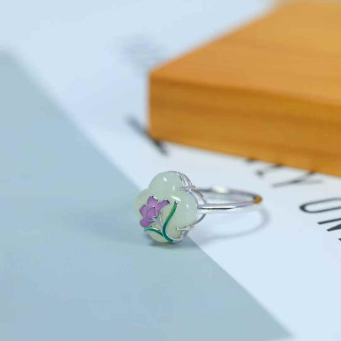 Cincin Perak Sterling S925 dengan Batu Giok Hetian Bentuk Daun Semanggi Empat 🍀  【Nomor Barang】1058# 【Spesifikasi】Batu: 12*12mm Harga sudah termasuk ongkos kirim dan pajak.